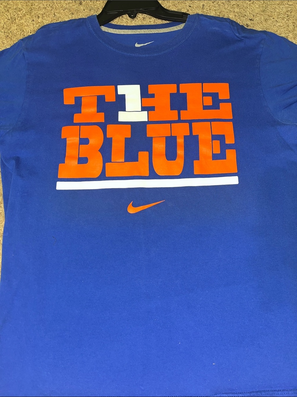 Nike Boise State 'The Blue' Graphic Tee - Royal Blue & Orange